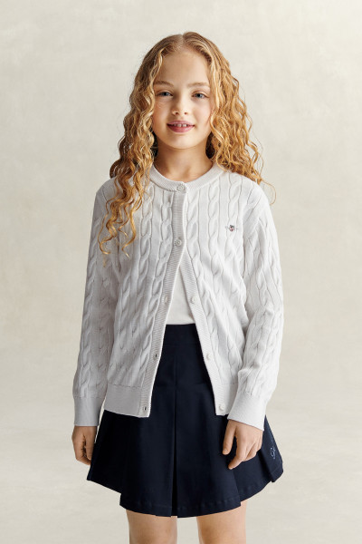 KARDIGÁN GANT SHIELD CABLE KNIT CARDIGAN - Fotografie č. 1