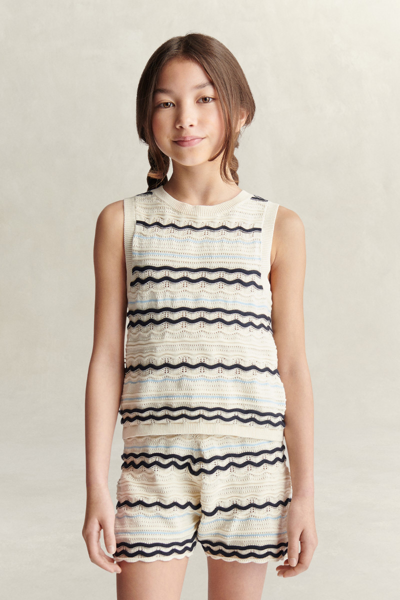 E-shop VESTA GANT KNITTED VEST TOP CREAM