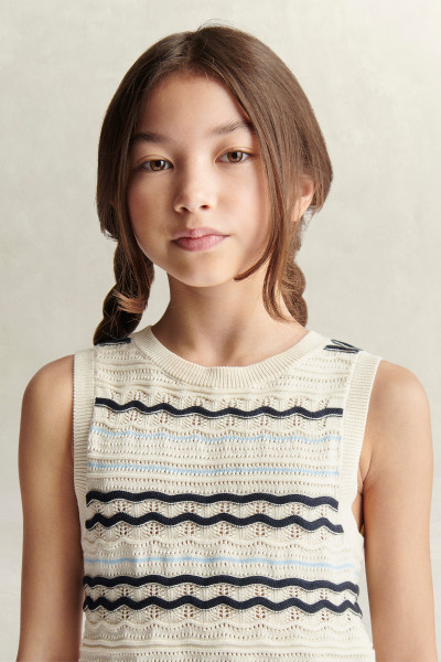 VESTA GANT KNITTED VEST TOP - Fotografie č. 4