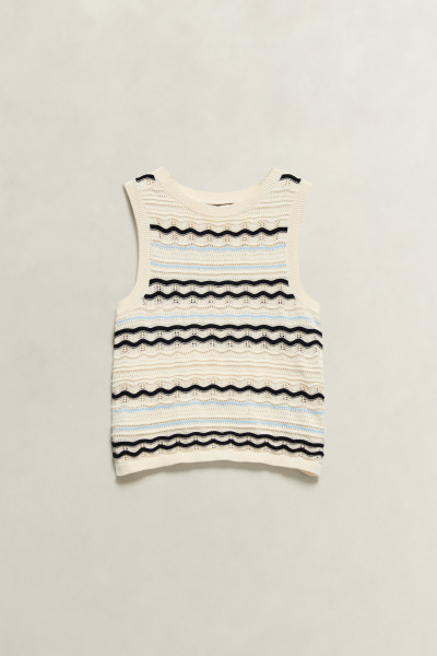 VESTA GANT KNITTED VEST TOP - Fotografie č. 5