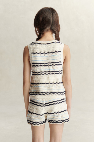 VESTA GANT KNITTED VEST TOP - Fotografie č. 3