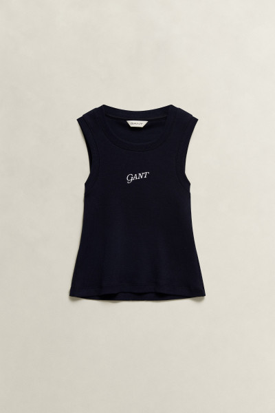 TRIČKO GANT LOGO RIB VEST - Fotografie č. 1