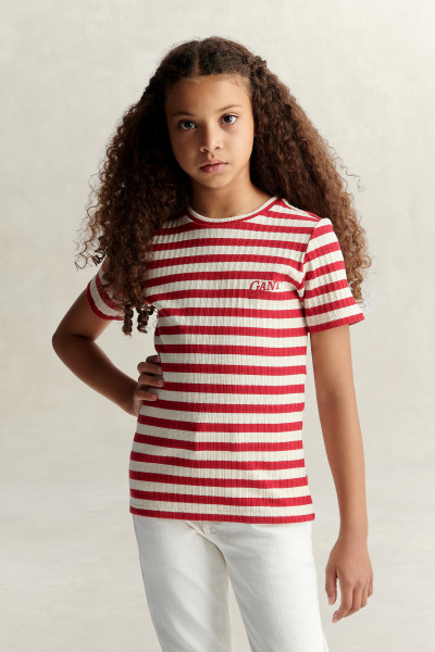 TRIČKO GANT TEXTURED STRIPE TEE - Fotografie č. 1