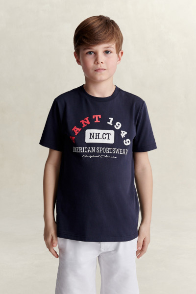 TRIČKO GANT AMERICAN SPORTSWEAR GRAPHIC SS T-SHIRT - Fotografia č. 1