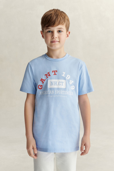 TRIČKO GANT AMERICAN SPORTSWEAR GRAPHIC SS T-SHIRT - Fotografie č. 1