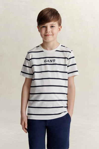 PÓLÓ GANT GRAPHIC STRIPE SS T-SHIRT - Kép 1