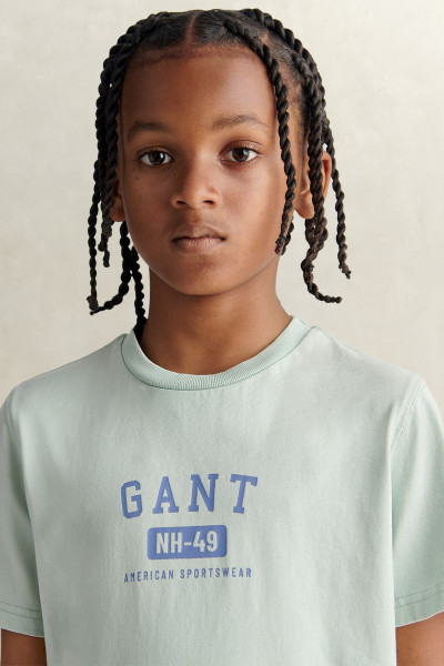 TRIČKO GANT OCEAN WASH GRAPHIC SS T-SHIRT - Fotografia č. 3