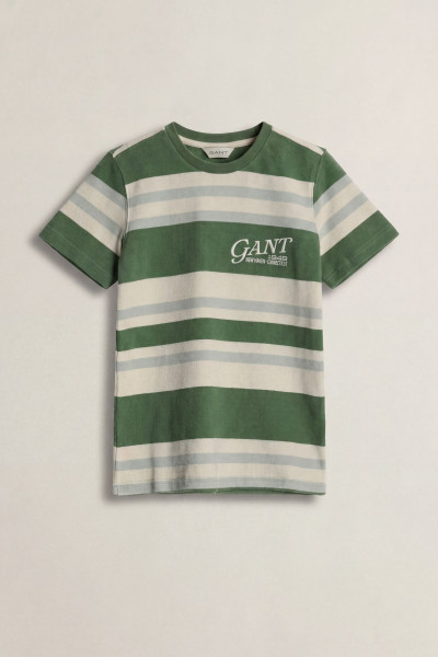 TRIČKO GANT VARSITY STRIPE SS T-SHIRT - Fotografie č. 1
