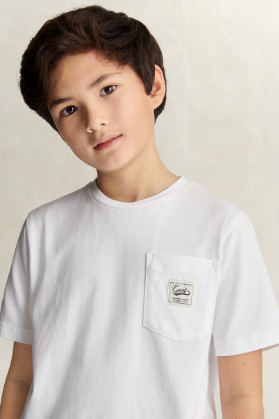 TRIČKO GANT BADGE POCKET SS T-SHIRT - Fotografia č. 4