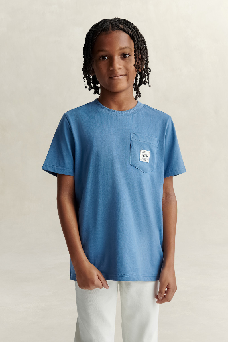 E-shop TRIČKO GANT BADGE POCKET SS T-SHIRT SALTY SEA