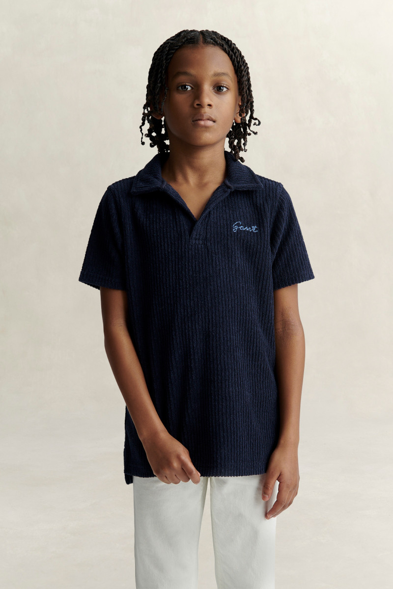 POLOKOŠILE GANT REVERE COLLAR TOWELLING POLO EVENING BLUE