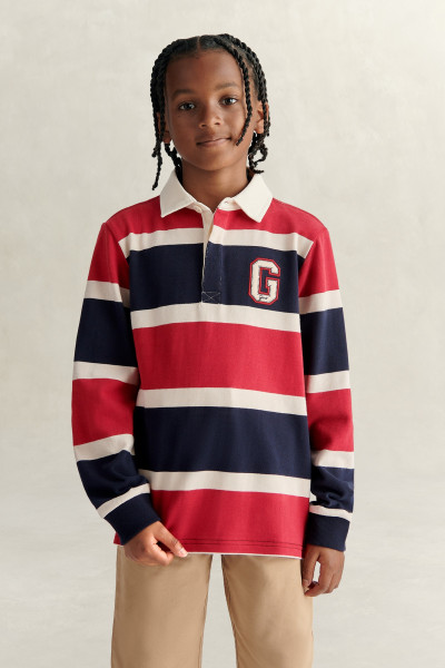 PÓLÓ GANT COLLEGIATE LS RUGBY POLO SHIRT - Kép 1