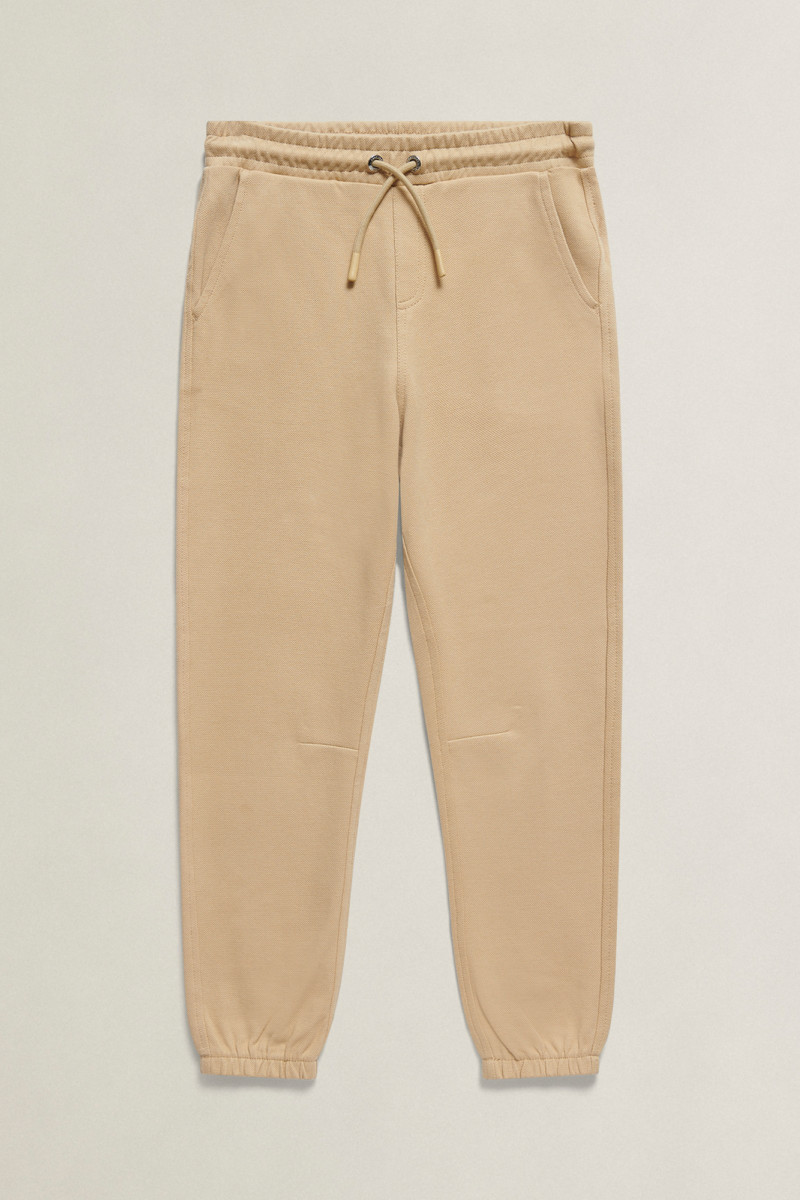 TEPLÁKY GANT LIGHTWEIGHT CUFFED JOGGER OAT BEIGE