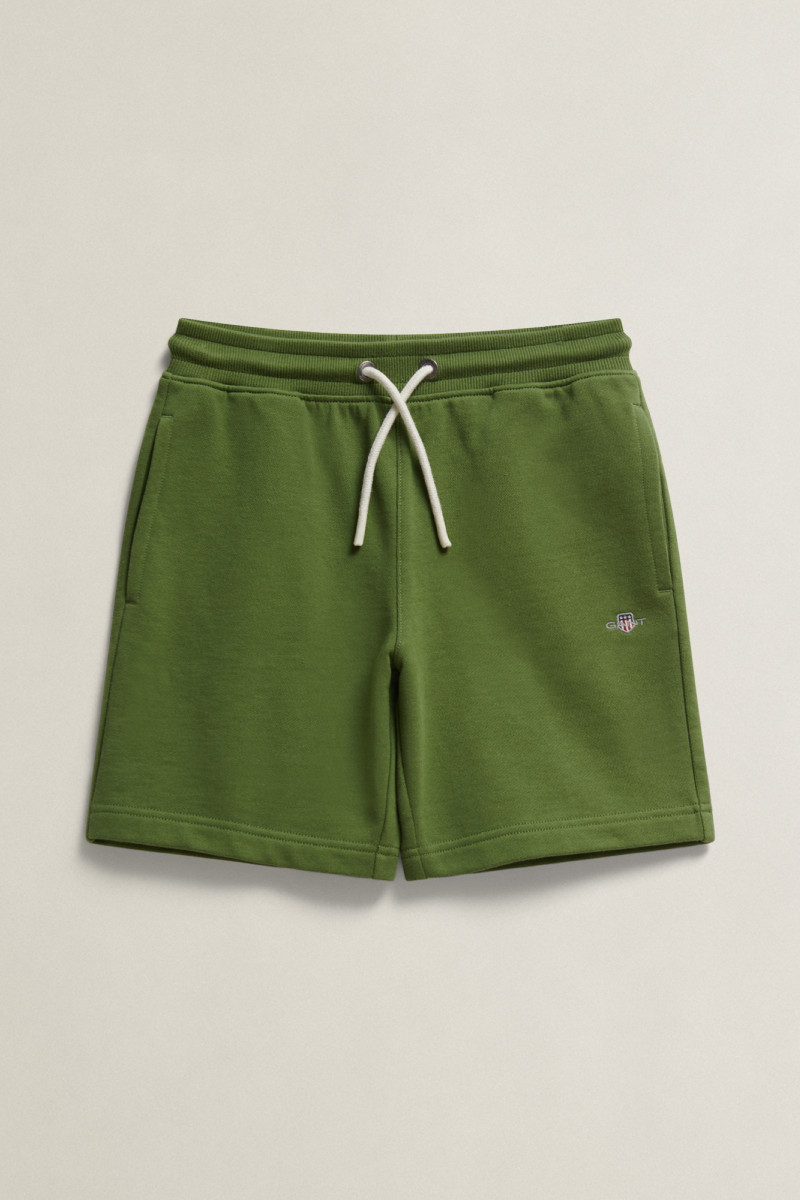 E-shop TEPLÁKOVÉ ŠORTKY GANT SHIELD SWEATSHORTS HERB GREEN
