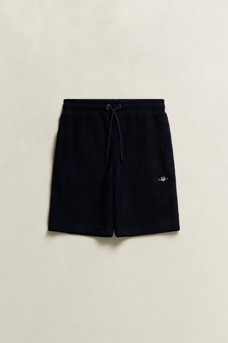 E-shop TEPLÁKOVÉ ŠORTKY GANT SHIELD TOWELLING SWEATSHORTS EVENING BLUE