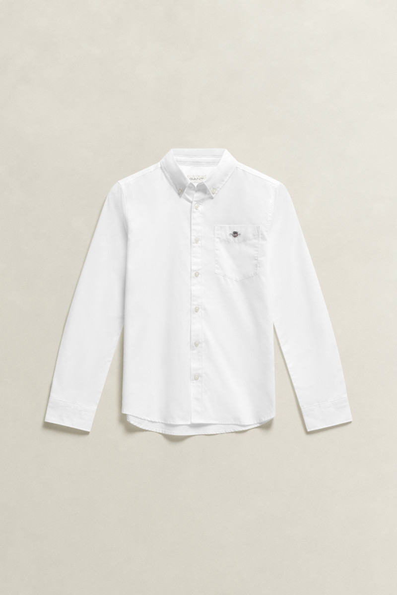 E-shop KOŠILE GANT SHIELD POPLIN SHIRT WHITE