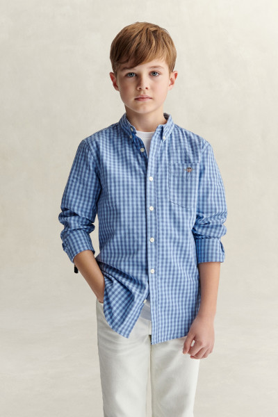 ING GANT SHIELD GINGHAM POPLIN SHIRT - Kép 1