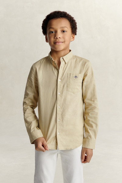 ING GANT SHIELD LINEN BLEND SHIRT - Kép 1