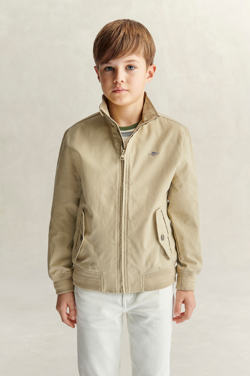 E-shop BUNDA GANT LIGHTWEIGHT HARRINGTON JACKET OAT BEIGE