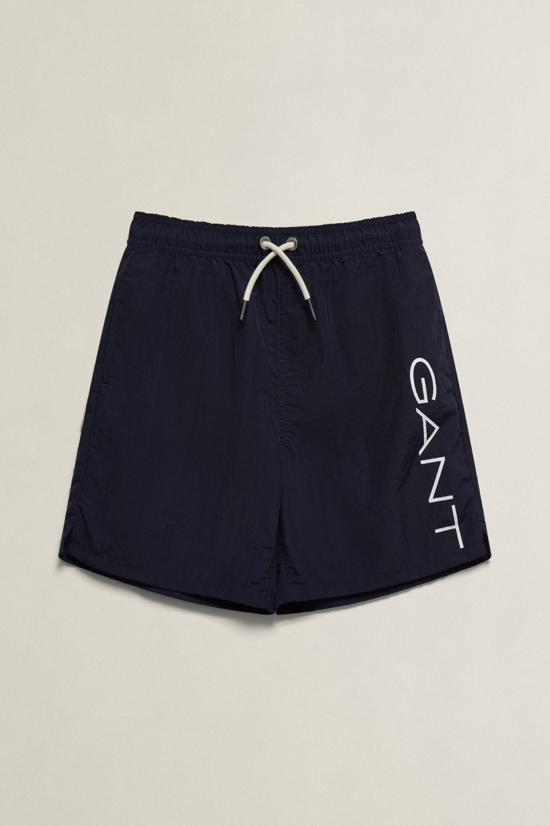 PLAVKY GANT LOGO SWIMSHORT EVENING BLUE