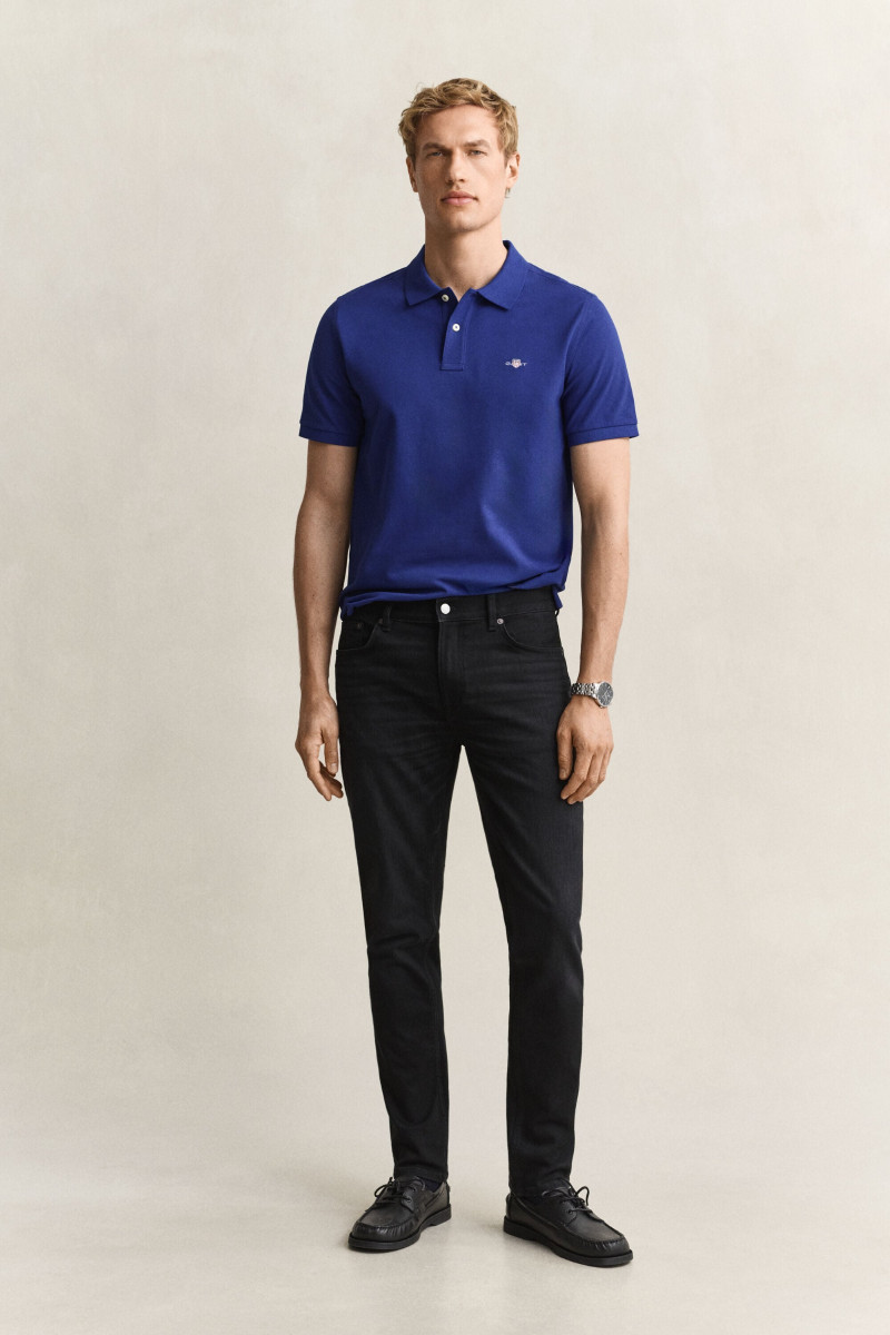 DŽÍNSY GANT SLIM JEANS BLACK BROKEN IN