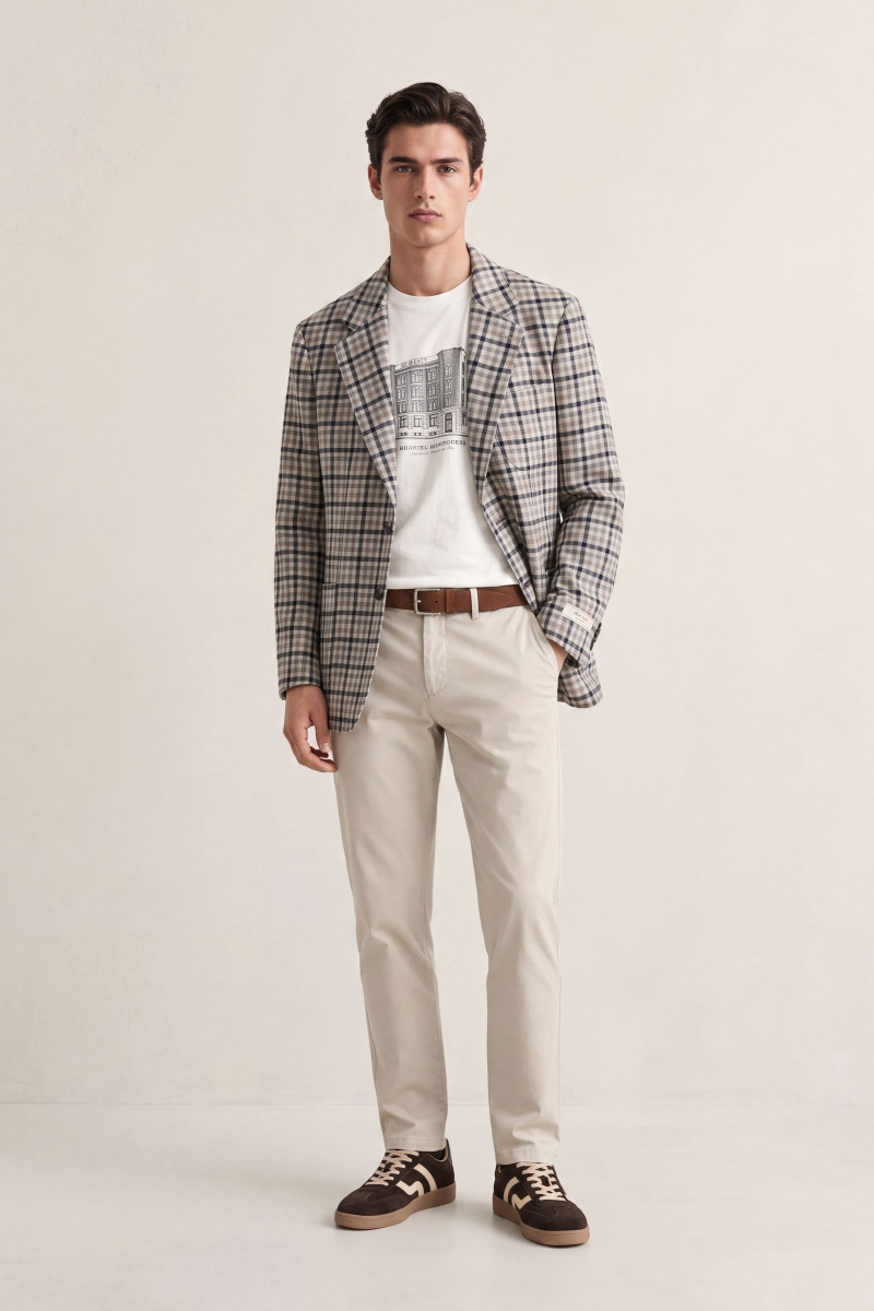 NOHAVICE GANT SLIM SMART CHINOS CLAY BEIGE