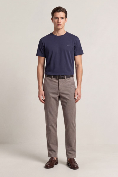 NADRÁG GANT SLIM COTTON HERRINGBONE PANTS - Kép 1
