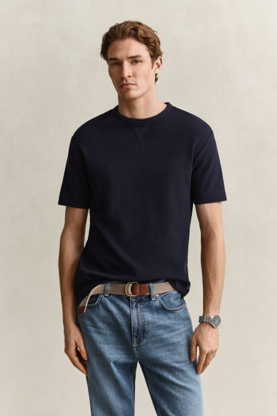 PÓLÓ GANT MICRO TEXTURE SS T-SHIRT - Kép 1