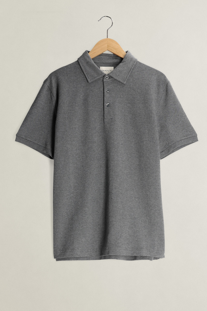 POLOKOŠEĽA GANT TWILL SS POLO CHARCOAL MELANGE