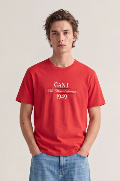 TRIČKO GANT GRAPHIC SS T-SHIRT - Fotografia č. 1