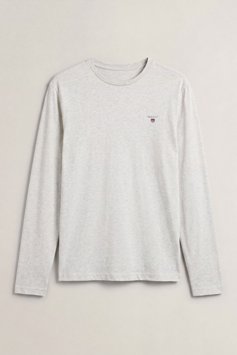 TRIČKO GANT REG SHIELD LS T-SHIRT GLACIER MELANGE