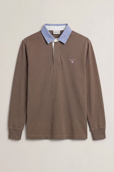 PÓLÓ GANT REG CHAMBRAY HEAVY RUGGER - Kép 1