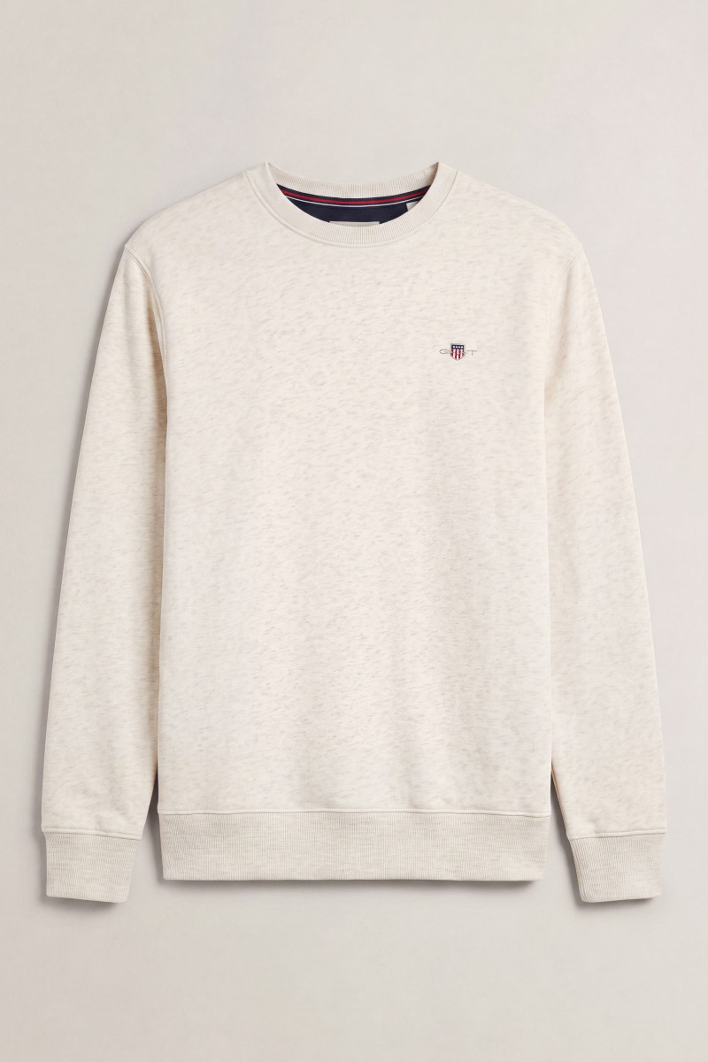 MIKINA GANT REG SHIELD C-NECK SWEAT GLACIER MELANGE