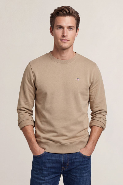 MIKINA GANT REG SHIELD C-NECK SWEAT - Fotografia č. 1