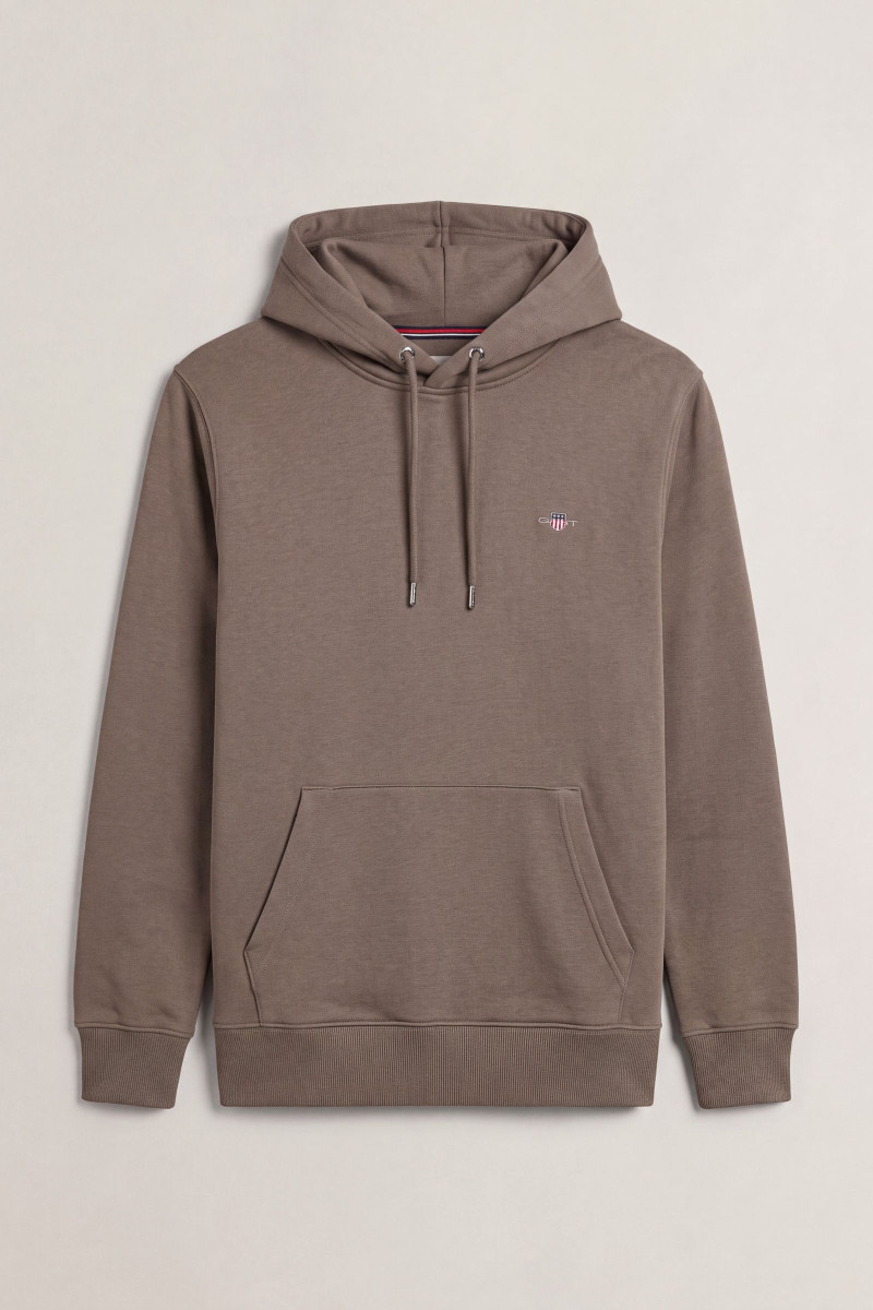 MIKINA GANT REG SHIELD HOODIE LIGHT TAUPE