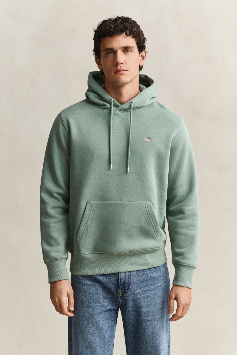 MIKINA GANT REG SHIELD HOODIE SURPLUS MINT