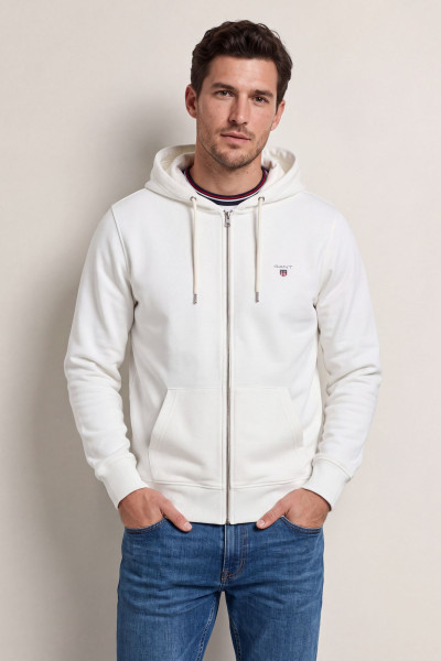 MIKINA GANT REG SHIELD FULL ZIP HOODIE - Fotografie č. 1