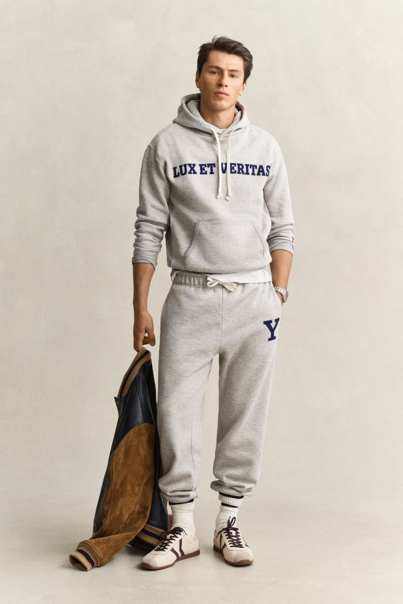 TEPLÁKY GANT GRAPHIC SWEATPANTS GREY MELANGE