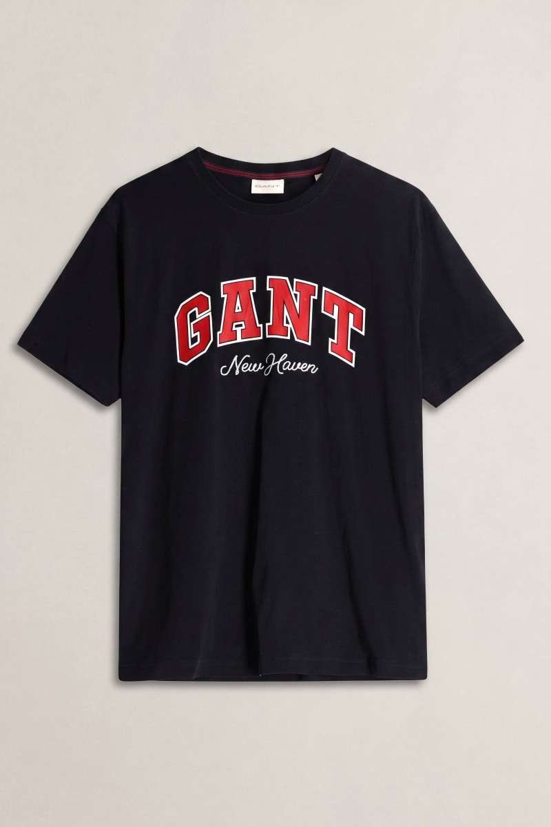 TRIČKO GANT GRAPHIC SS T-SHIRT BLACK