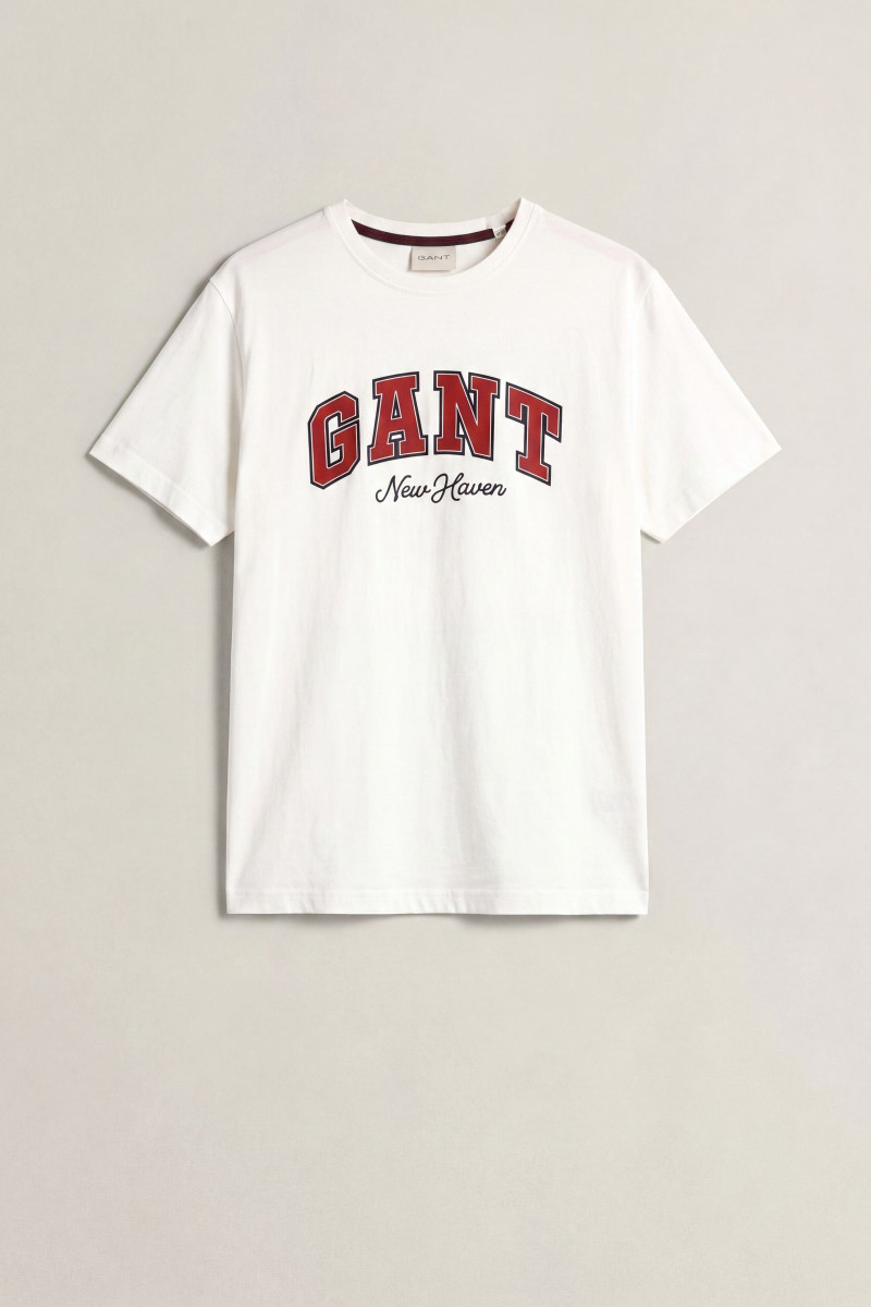 TRIČKO GANT GRAPHIC SS T-SHIRT EGGSHELL