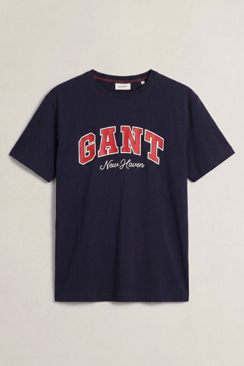 TRIČKO GANT GRAPHIC SS T-SHIRT EVENING BLUE
