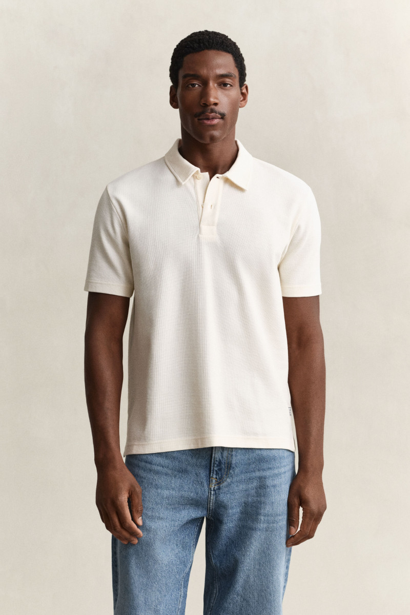 POLOKOŠEĽA GANT MICRO TEXTURE SS POLO CREAM
