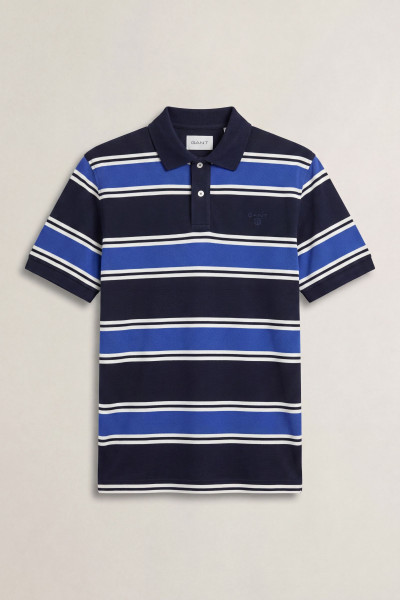 PÓLÓ GANT STRIPED SS POLO - Kép 1