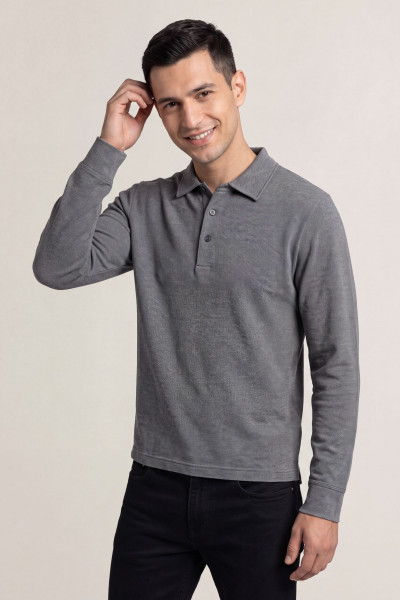 PÓLÓ GANT TWILL LS POLO SHIRT - Kép 1