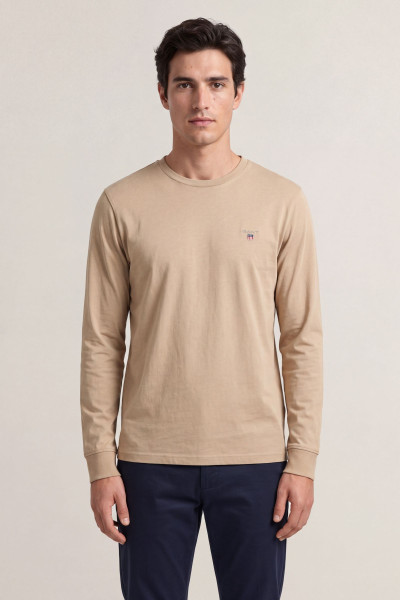 PÓLÓ GANT SLIM PIQUE LS T-SHIRT - Kép 1