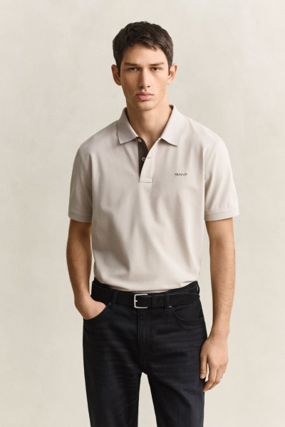 PÓLÓ GANT REG CONTRAST PIQUE SS POLO - Kép 1