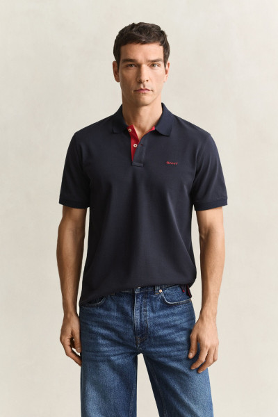 PÓLÓ GANT REG CONTRAST PIQUE SS POLO - Kép 1