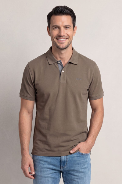 PÓLÓ GANT REG CONTRAST PIQUE SS POLO - Kép 1