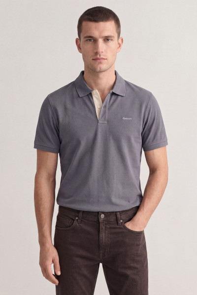 PÓLÓ GANT REG CONTRAST PIQUE SS POLO - Kép 1