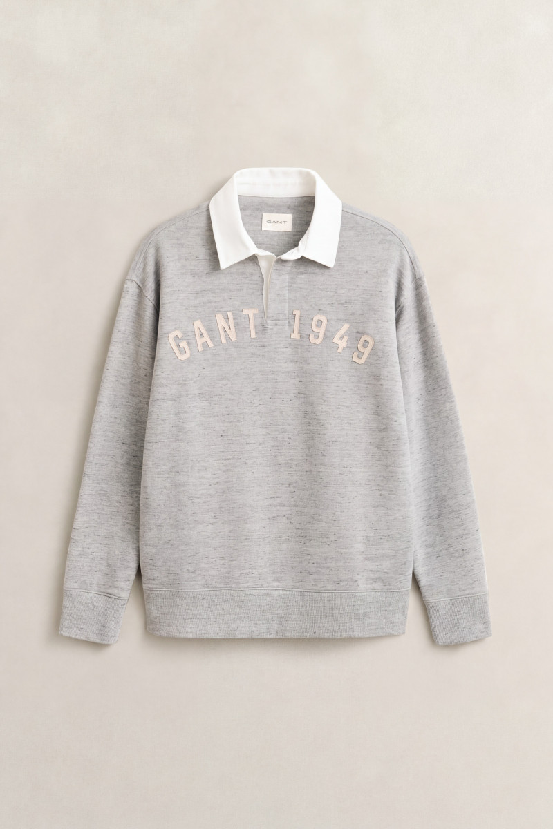 POLOKOŠEĽA GANT HEATHER RUGGER GREY MELANGE